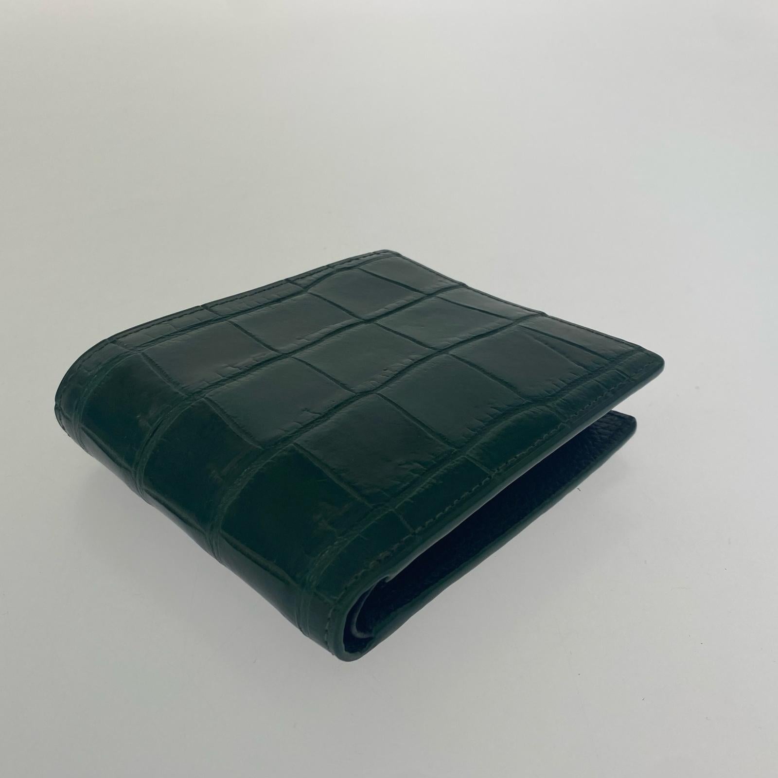 その他アクセサリー Creed crocodile ショートウォレット グリーン グリーン