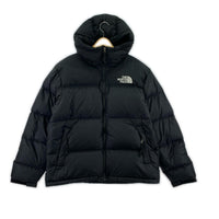 ダウンジャケット THE NORTH FACE Nuptse Hoodie ND92559 黒 (L) L ブラック