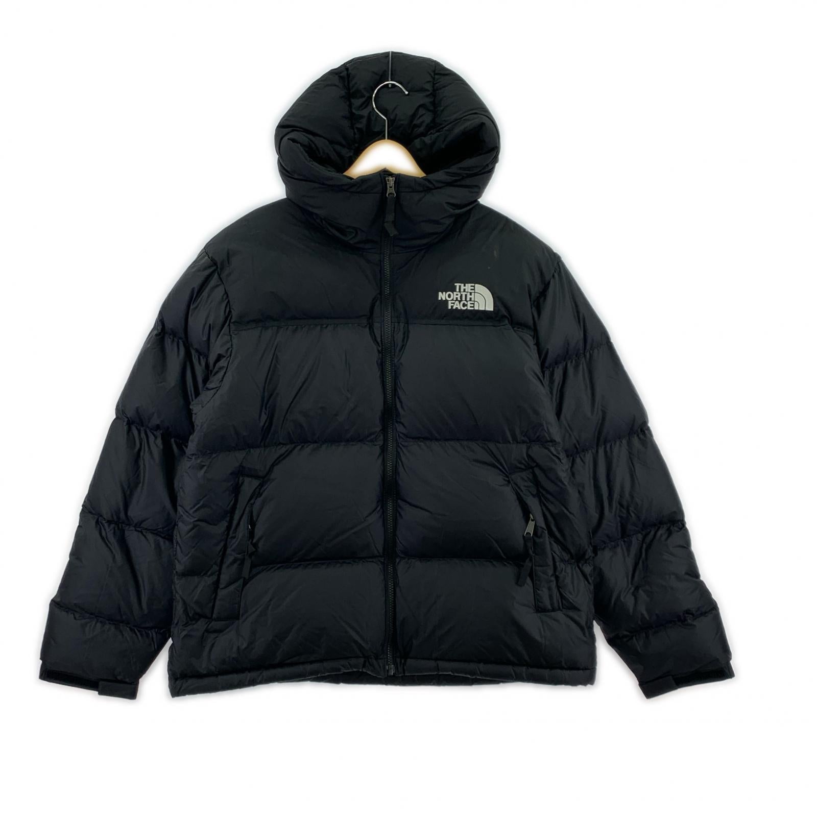 ダウンジャケット THE NORTH FACE Nuptse Hoodie ND92559 黒 (L) L ブラック