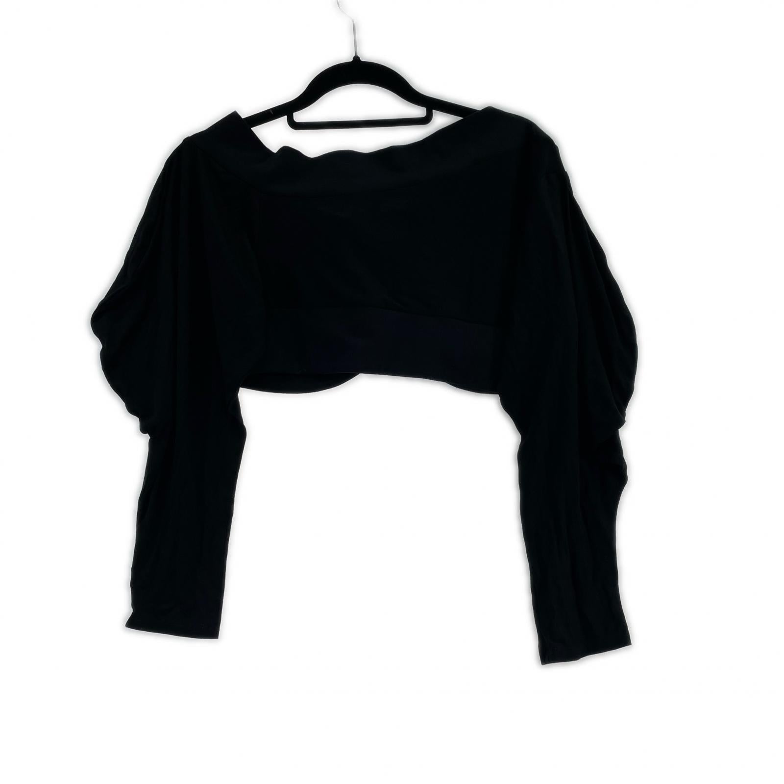 長袖Tシャツ Lucila Safdie Harlow Crop Top Jersey S ブラック