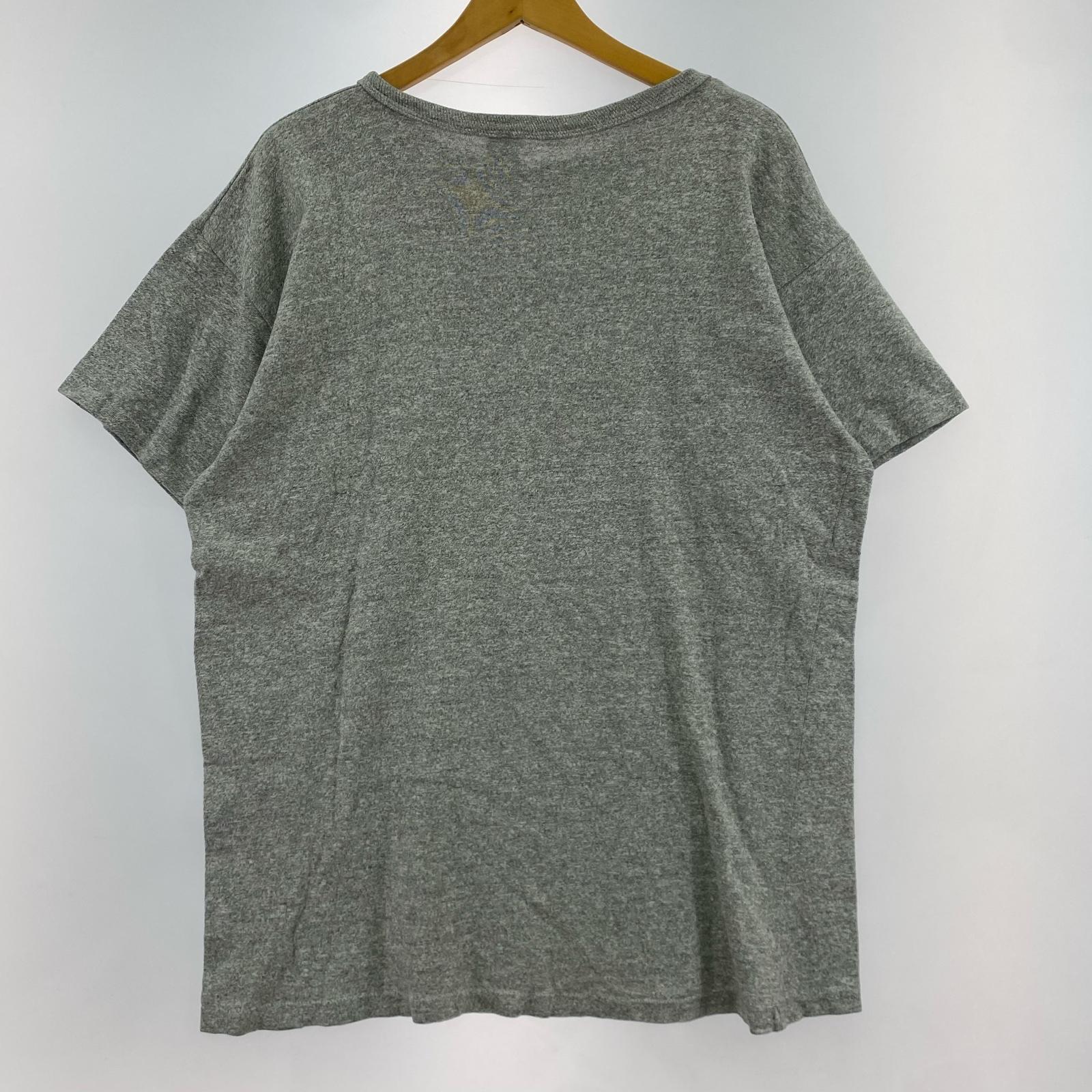 半袖Tシャツ プリントトリコ 杢グレー XL グレー