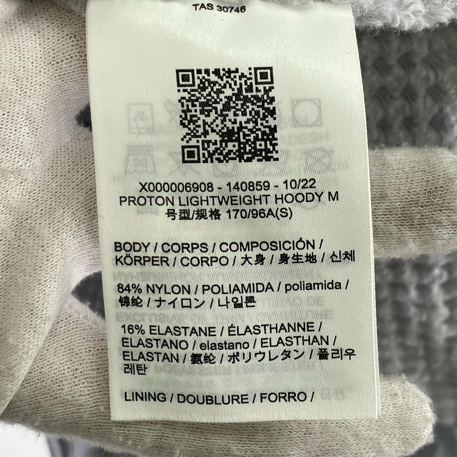 パーカー ARC'TERYX PROTON LT HOODY ライトグレー グレー