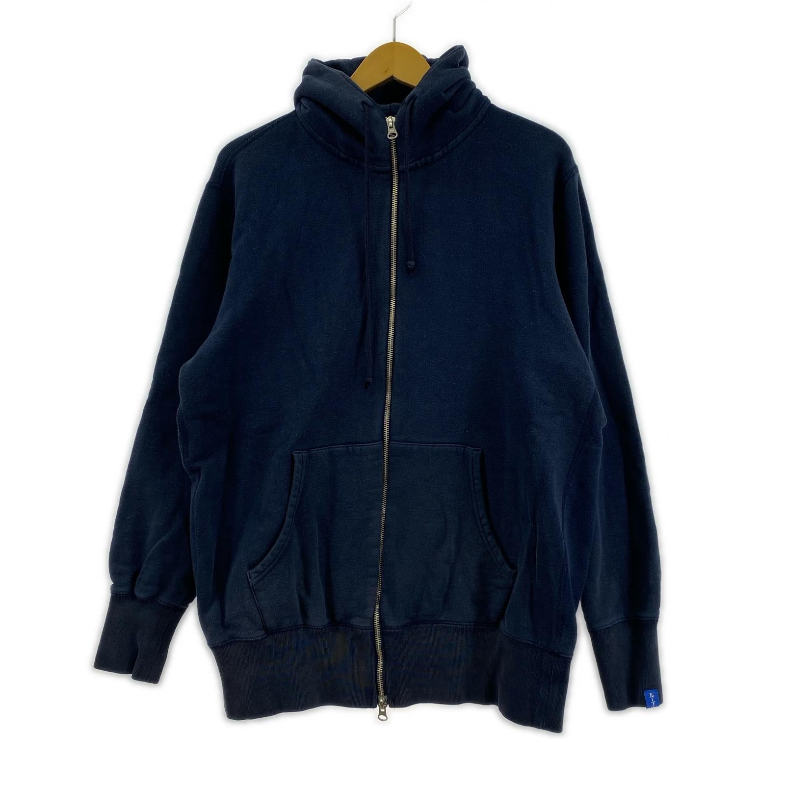 パーカー 日本製 ダブルジップフーディー XL NVY