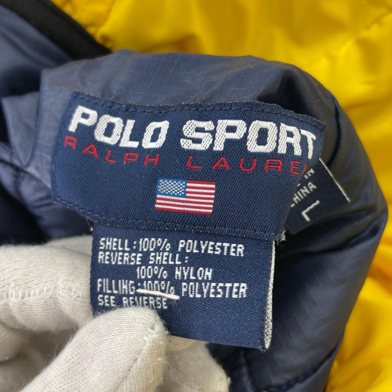 ダウンジャケット POLO SPORT リバーシブル アノラックパファージャケット L L