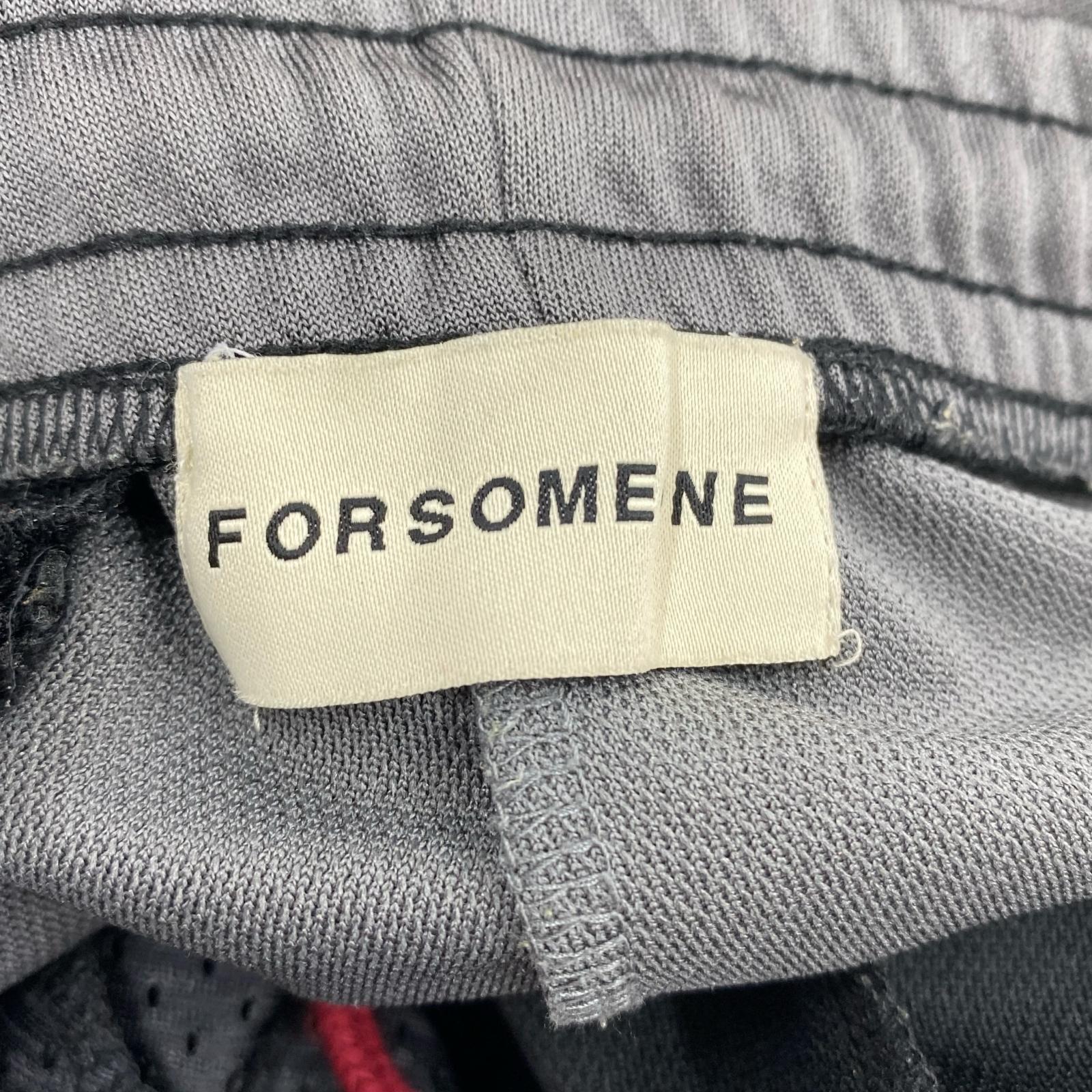 パンツ FORSOMEONE トラックパンツ ブラック/グレー 48 48