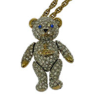 ネックレス Vivienne Westwood Crystal Teddy Pendant テディベアペンダント ゴールド