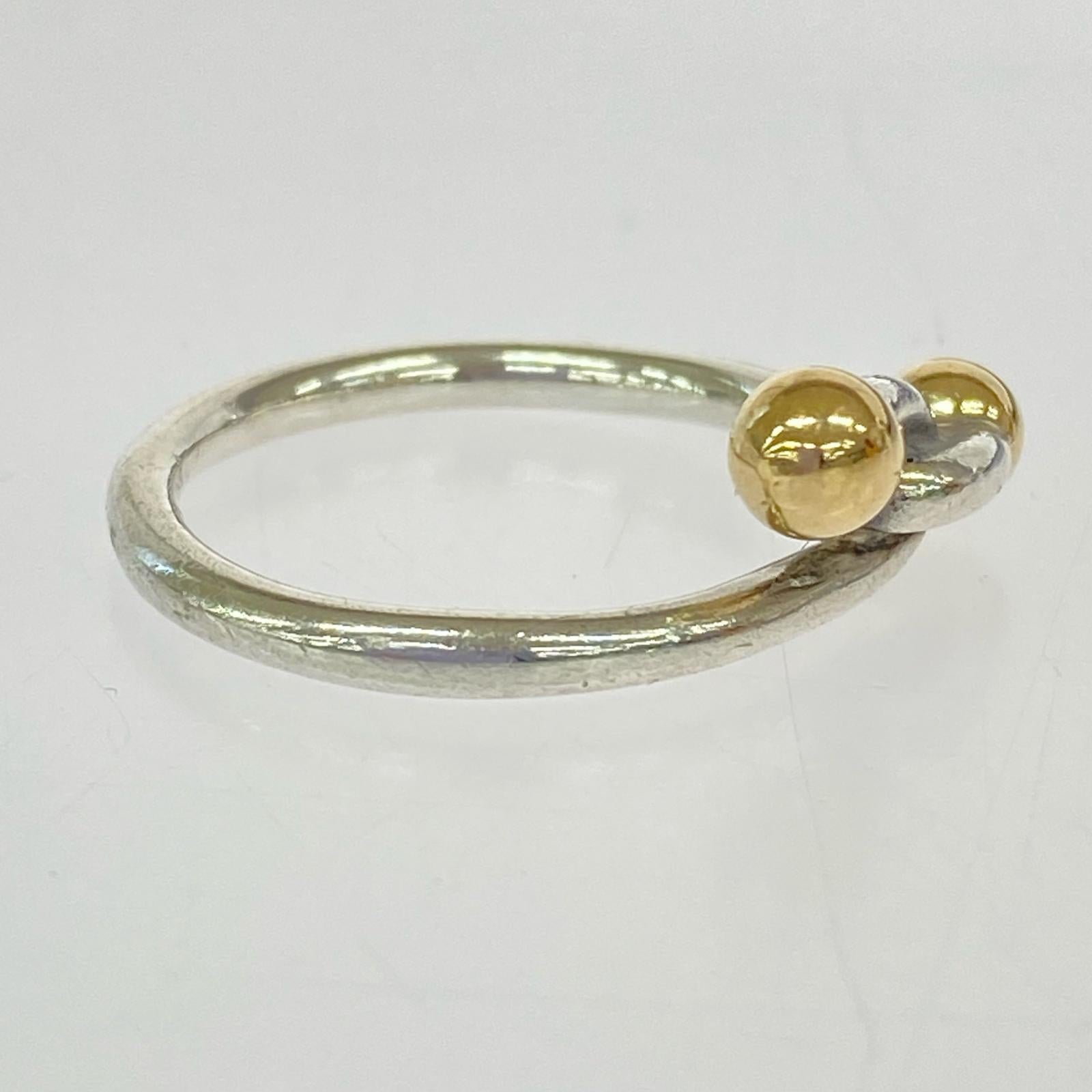 Tiffany&Co.ラブノット フックリング 750/925 10号