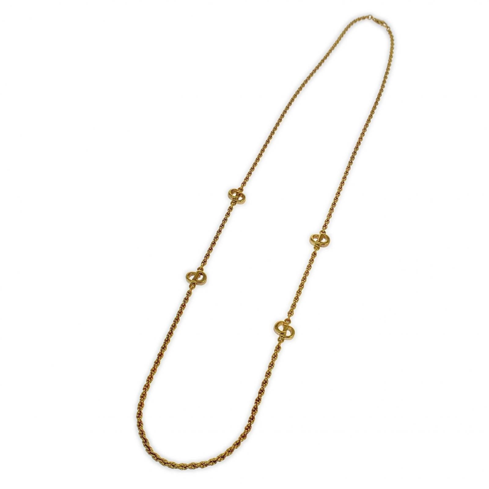 Dior CDロゴ ロープチェーン ネックレス