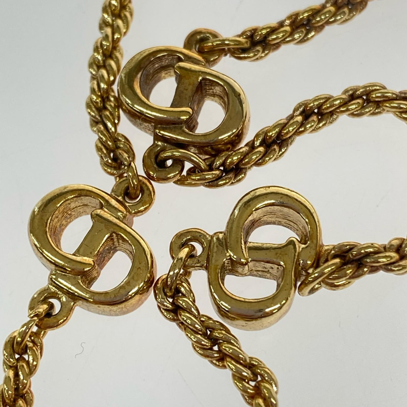 Dior CDロゴ ロープチェーン ネックレス