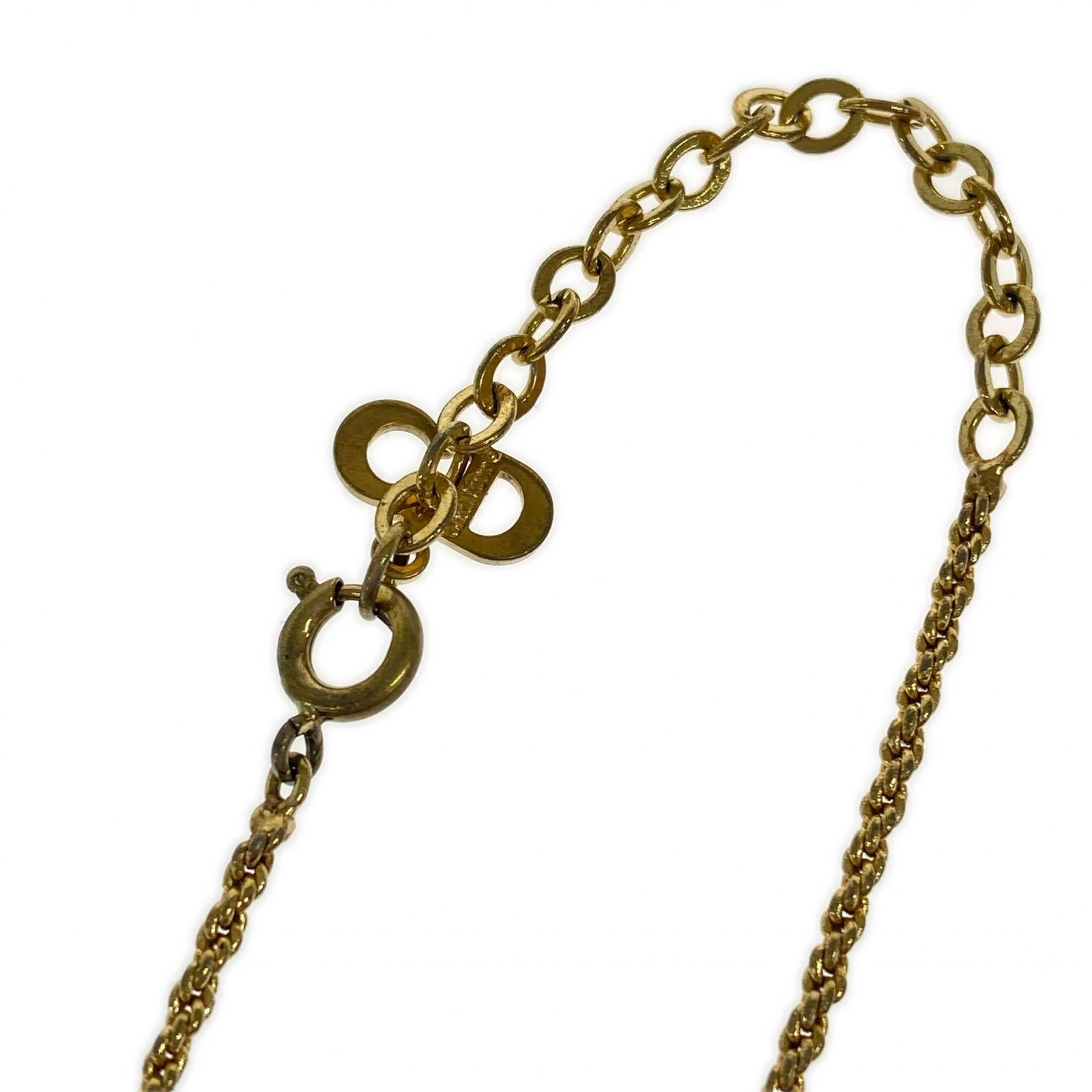 Dior ツイストモチーフ サークル CDロゴ ネックレス
