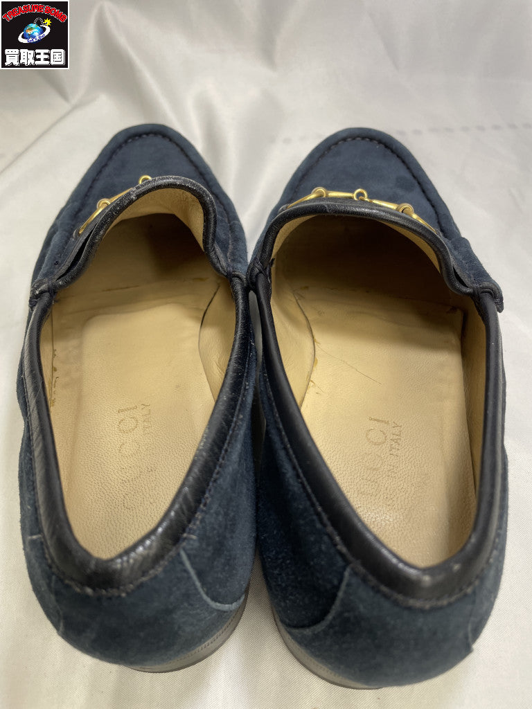 GUCCI ホースビットスエードシューズ 100 0255 24.5cm