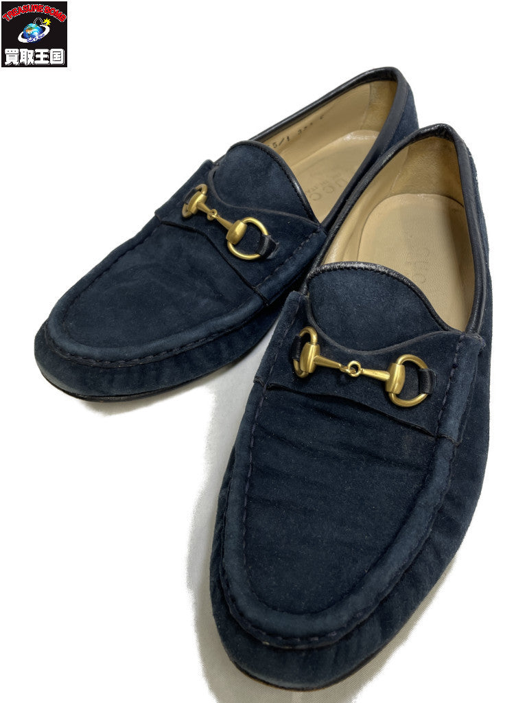 GUCCI ホースビットスエードシューズ 100 0255 24.5cm