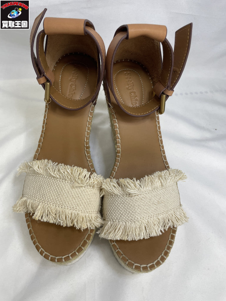 see by chloe SB28152 レザー切替サンダル 38