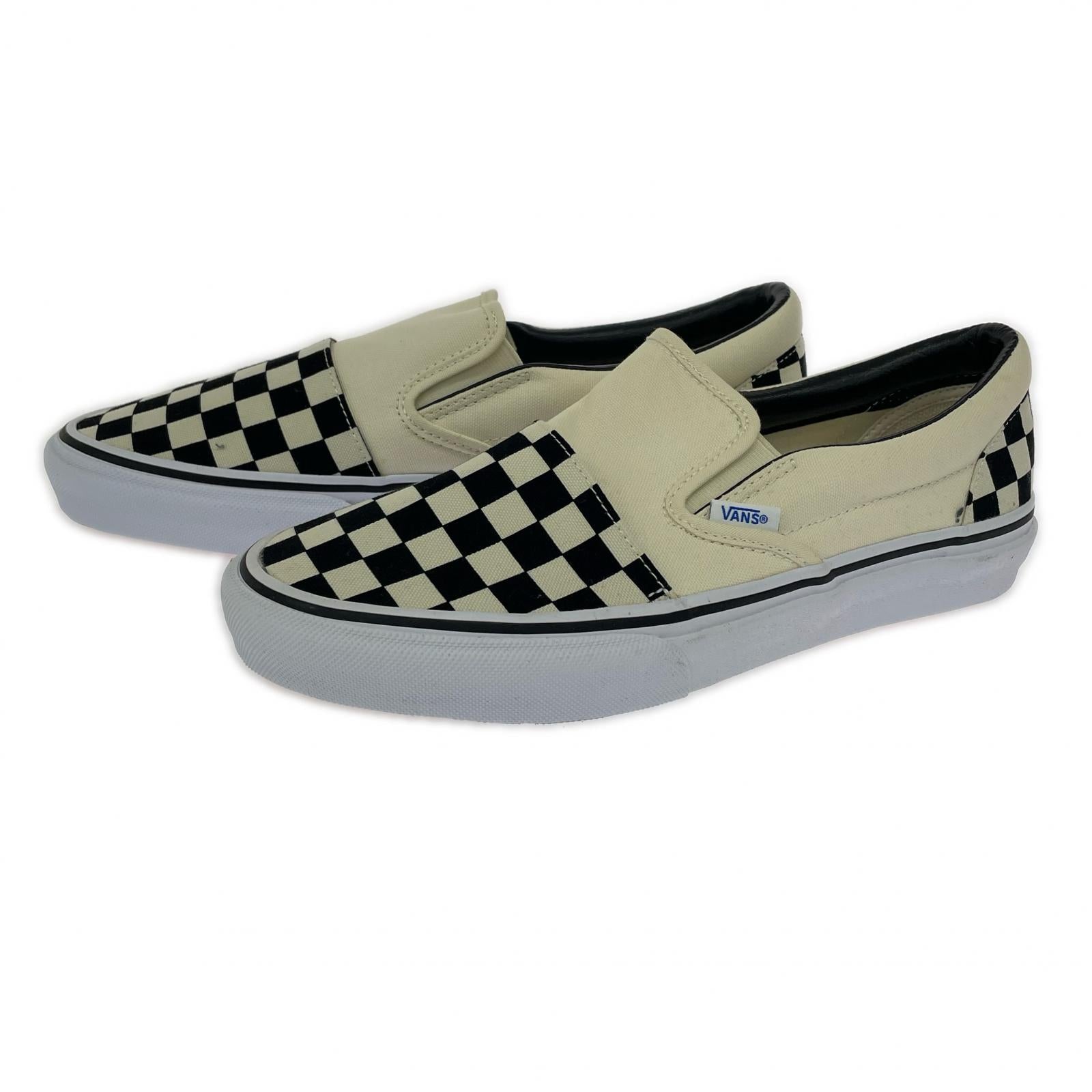 スニーカー VANS×SSZ POCKET SLIP-ON WHT CHK 27.0 27cm (US9 UK8 1/2 EU44) ホワイト