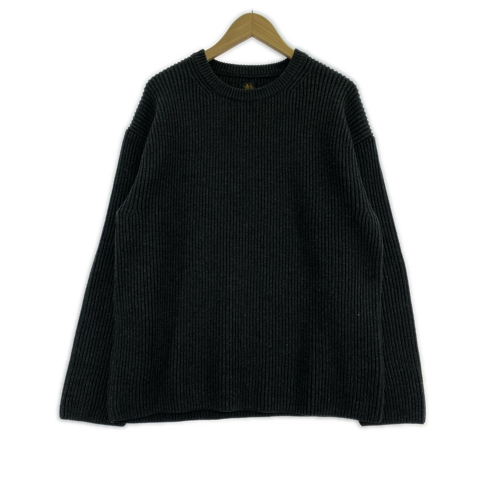 ニット 24FW SOLID WOOL RIB CREW NECK 3 グレー 3 グレー