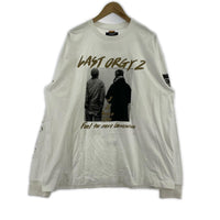 長袖Tシャツ プリントTee white XXL ホワイト