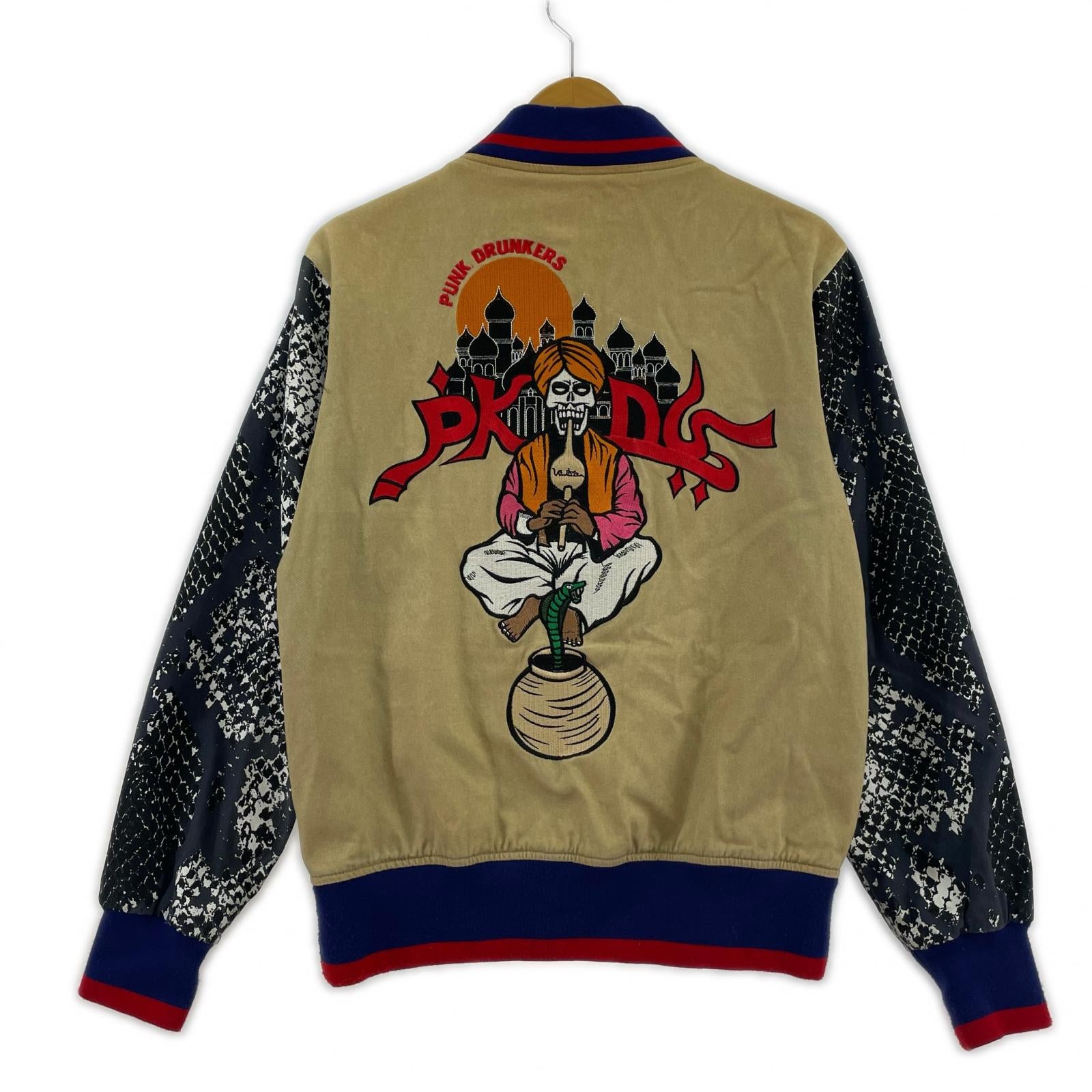 ブルゾン PUNK DRUNKERS スタジャン M M ベージュ
