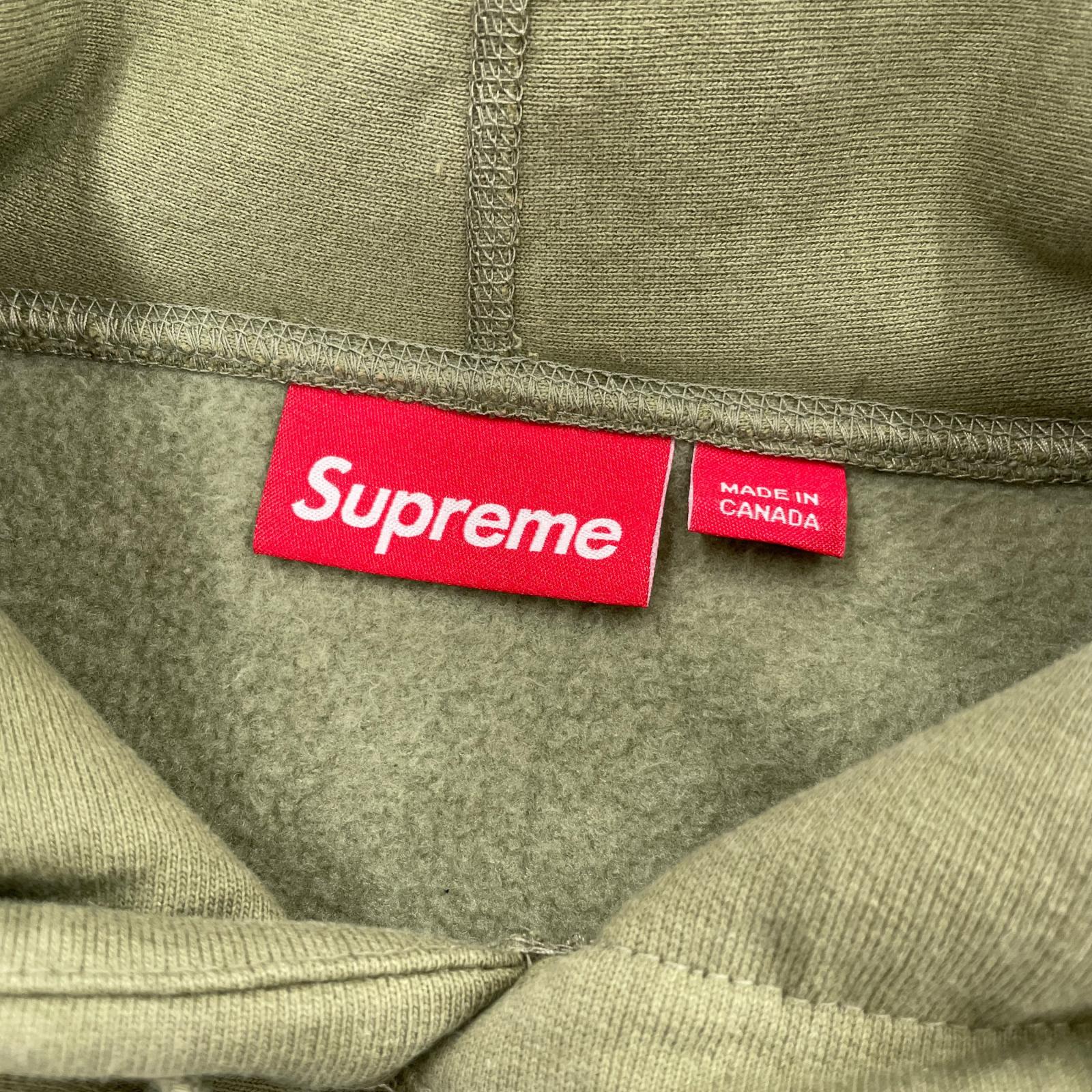 パーカー Supreme Box Logo 25FW (S)オリーブ S
