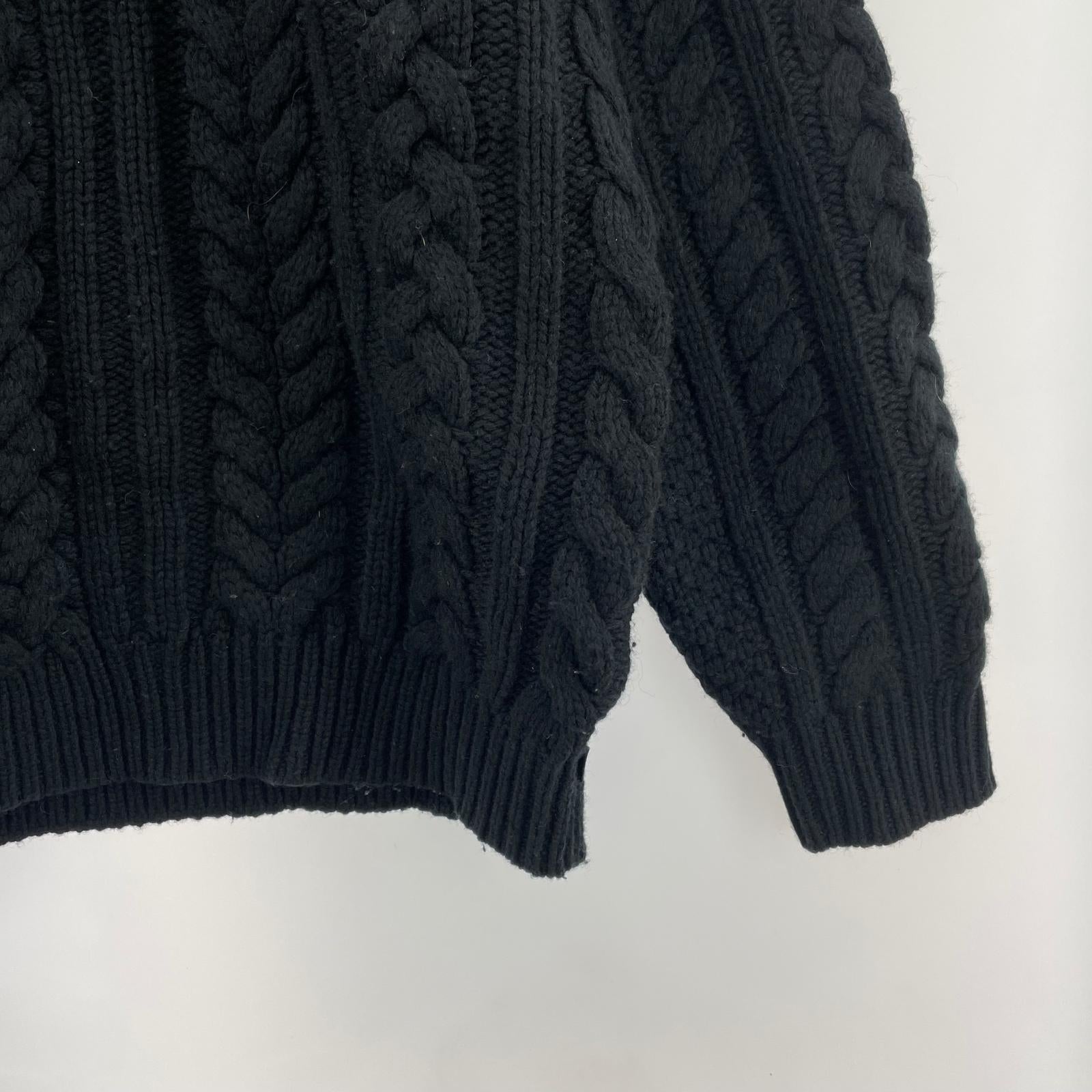 ニット 23aw Applique Cable Knit Sweater-s S ブラック