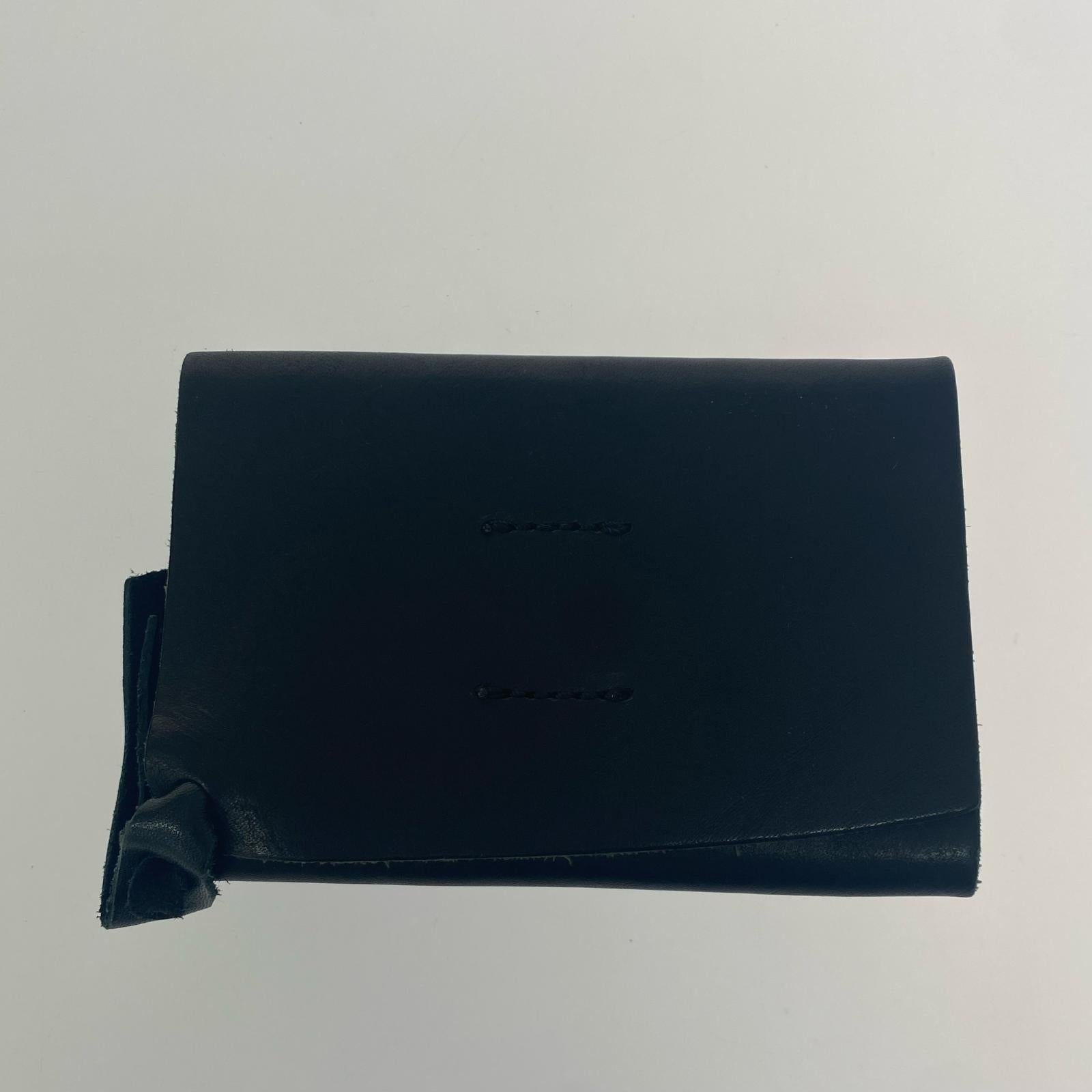 コンパクトウォレット MOVETEMP レザーウォレット ブラック