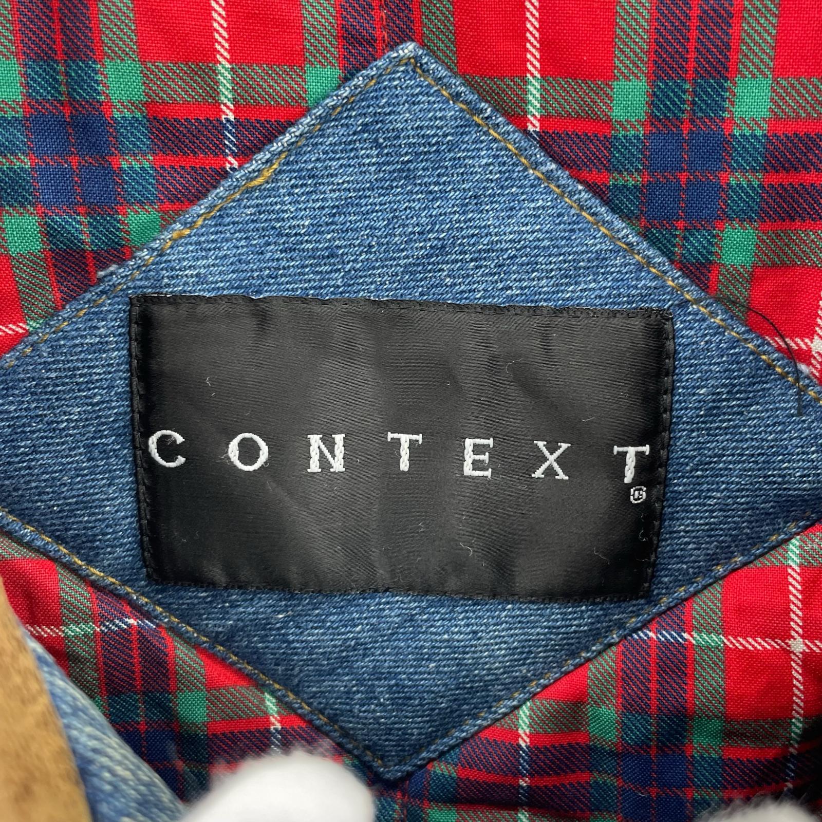 デニムジャケット CONTEXT インディゴ (XL) ネイビー