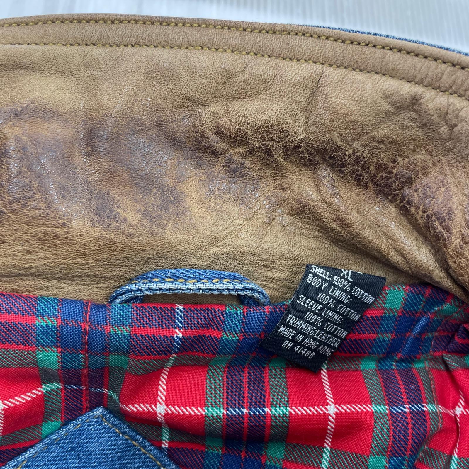 デニムジャケット CONTEXT インディゴ (XL) ネイビー