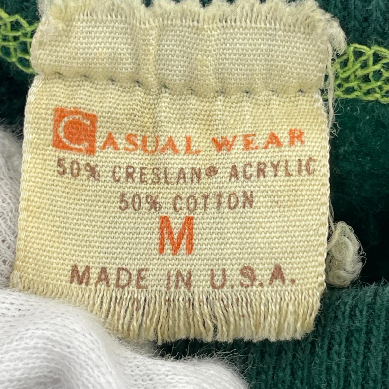 スウェット 70s ASUAL WEAR 半袖 緑 M M グリーン