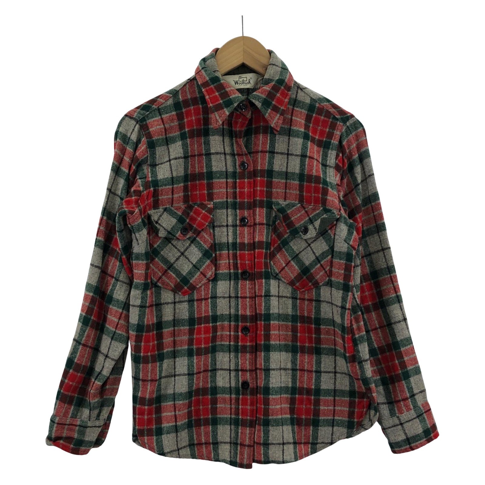長袖シャツ WOOLRICH 三角タグ チェックシャツ マルチカラー