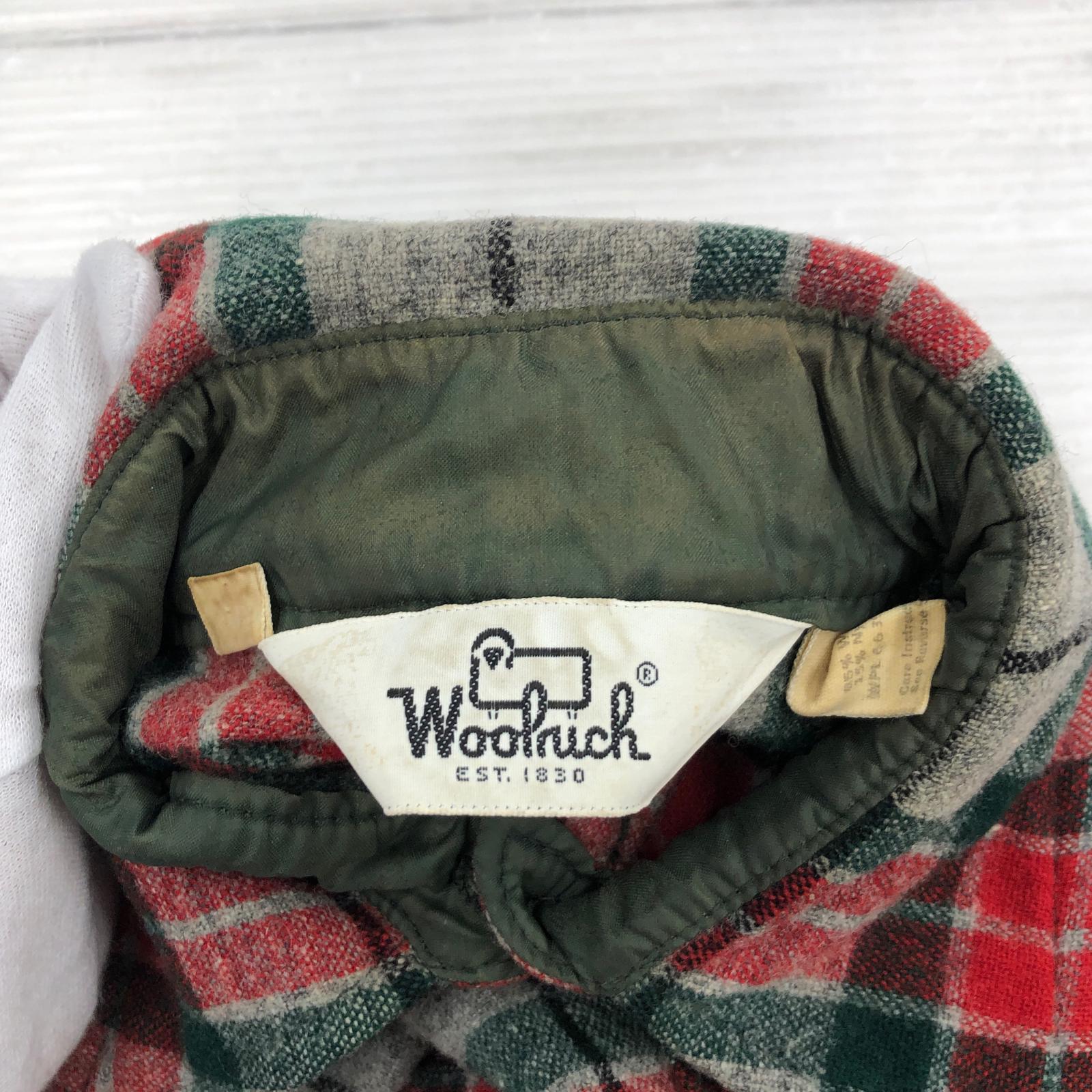 長袖シャツ WOOLRICH 三角タグ チェックシャツ マルチカラー