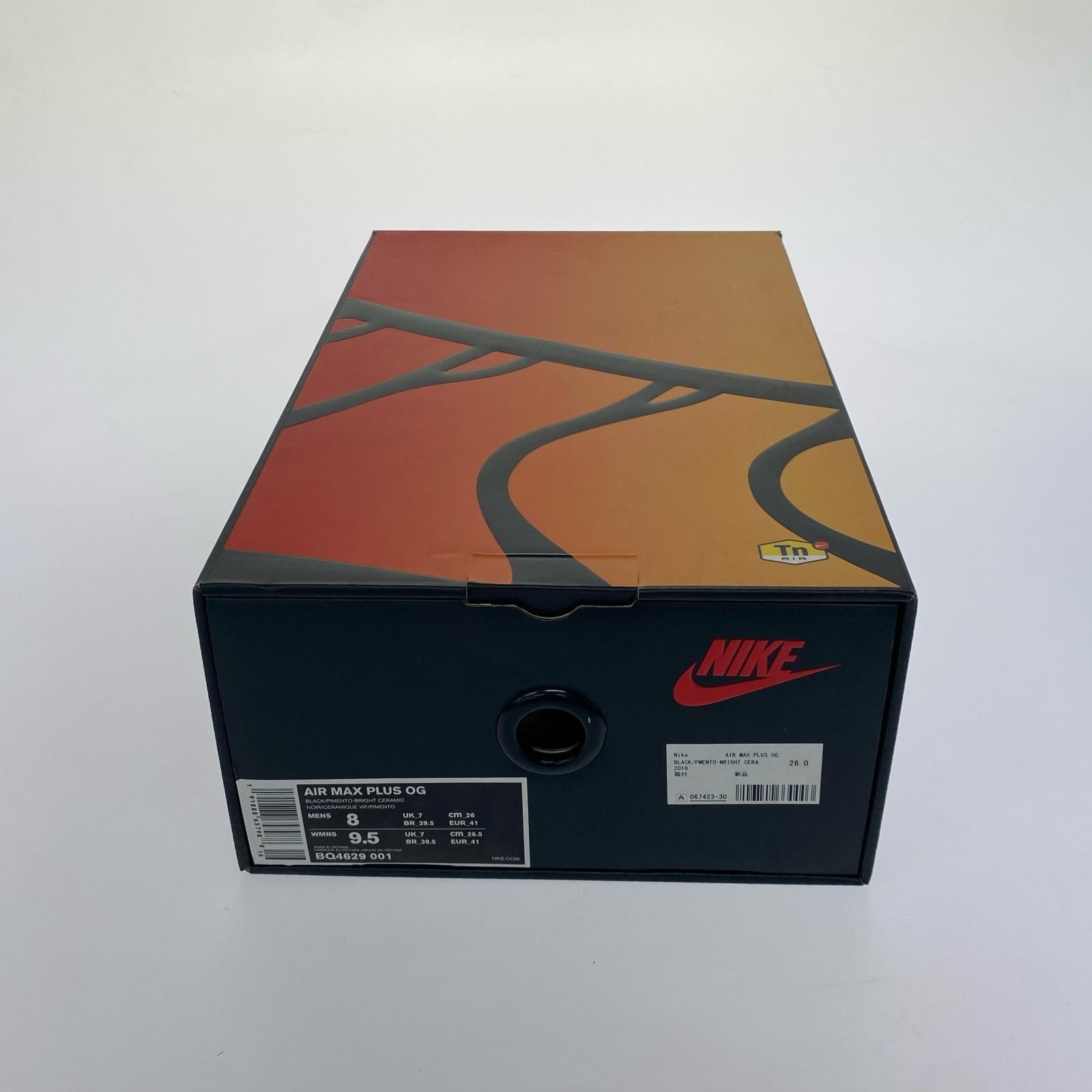スニーカー AIR MAX PLUS OG Pimento Brigh (26.0) 26cm (US8 UK7 1/2 EU42) オレンジ