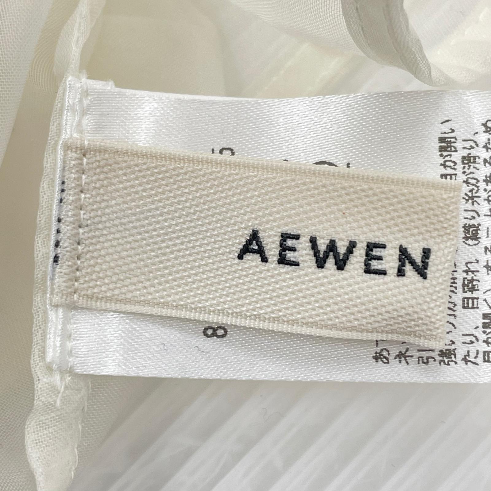その他トップス AEWEN MATOPH/オーガンジーフレアシースルー ホワイト