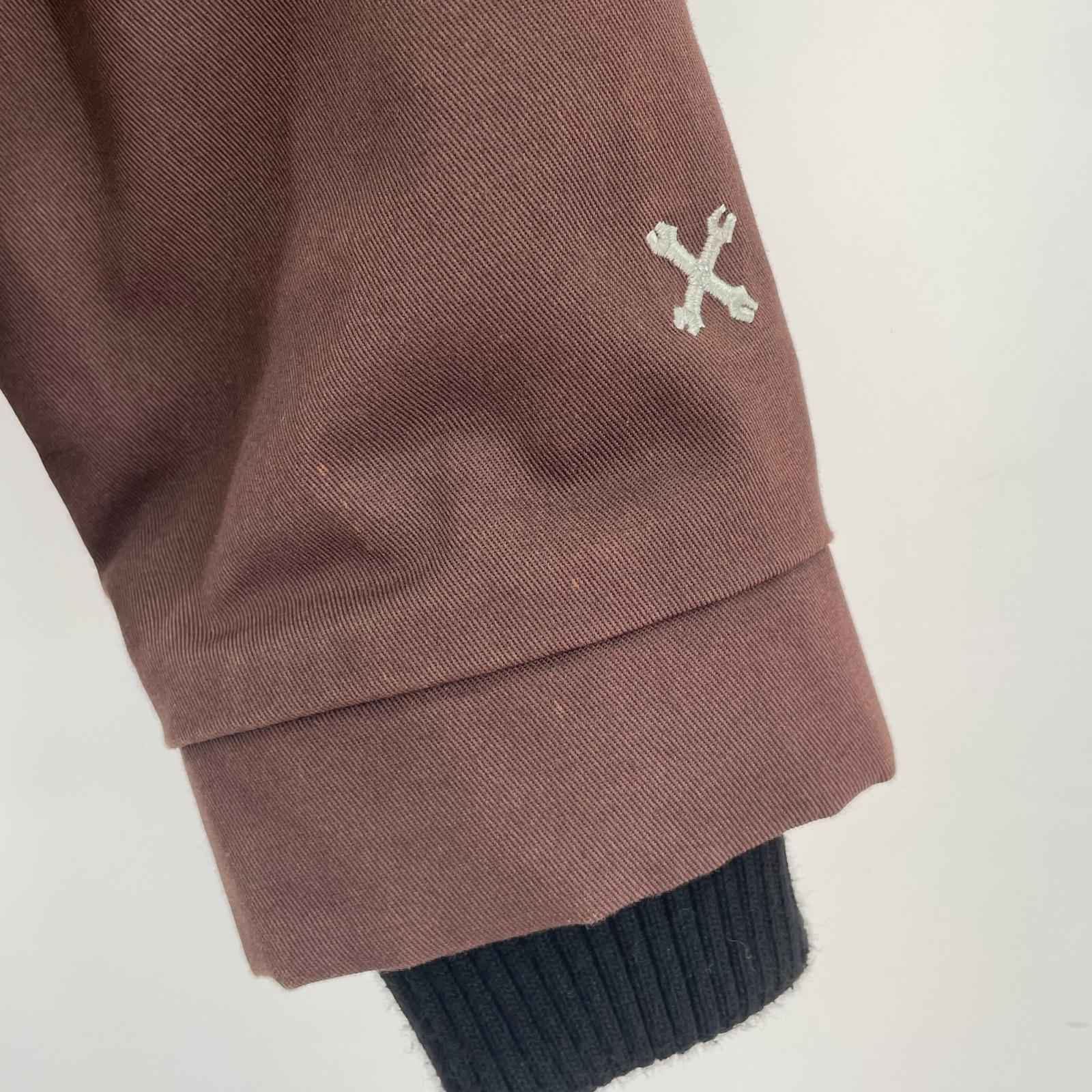 ジャケット bluco work garment フードジャケット S ブラウン