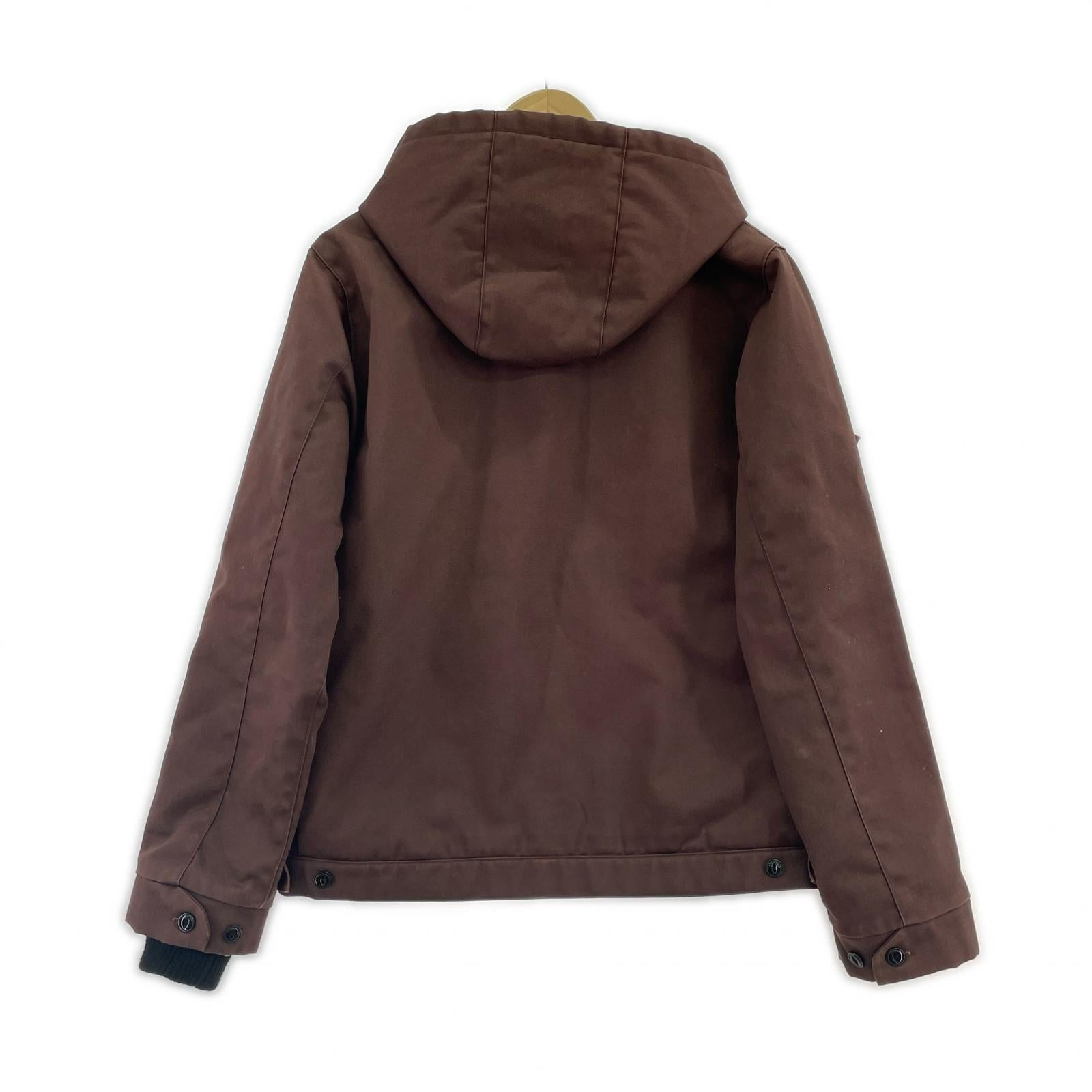 ジャケット bluco work garment フードジャケット S ブラウン
