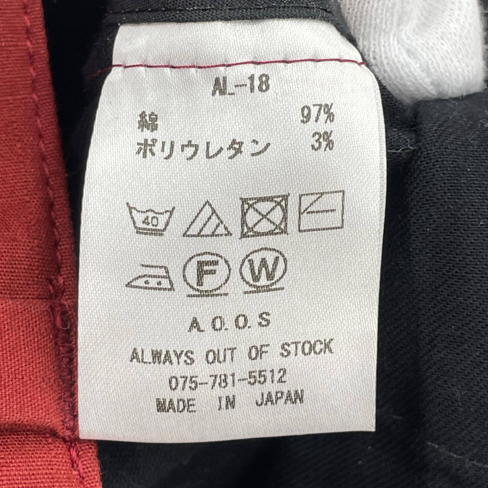 パンツ always out of stock カーゴ 赤(S) S レッド