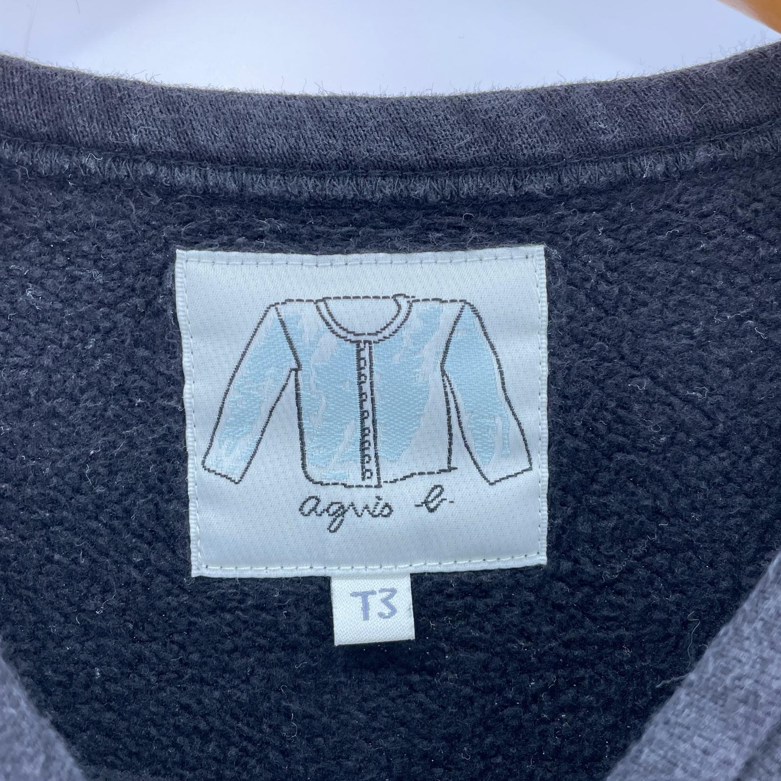 長袖Tシャツ カーディガンプレッション ブラック (T3) ブラック