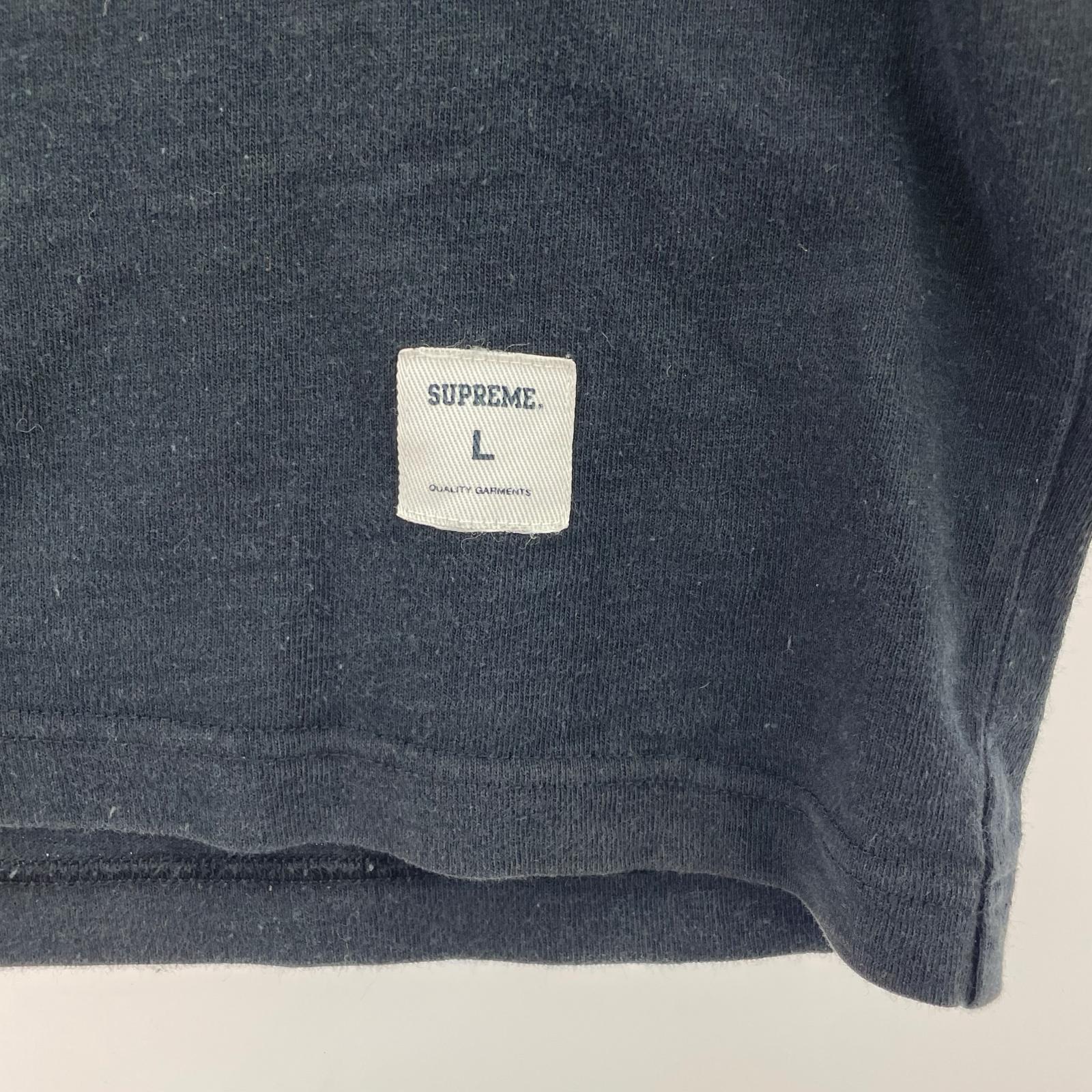長袖Tシャツ フットボールT 黒 L ブラック