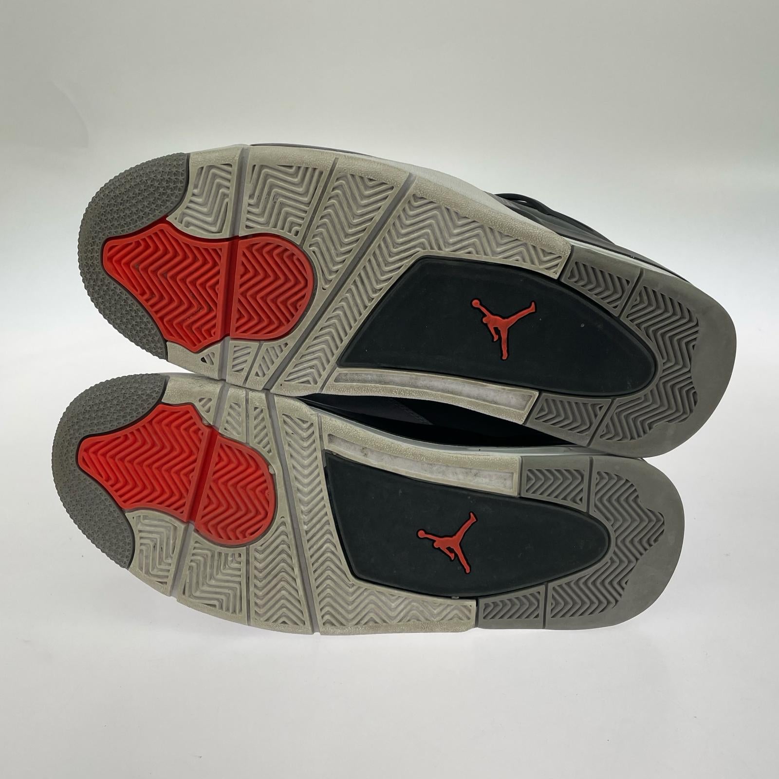 スニーカー AIR JORDAN 4 RETRO INFRARED 28.5cm 28.5cm (US10 1/2 UK10 EU47) グレー