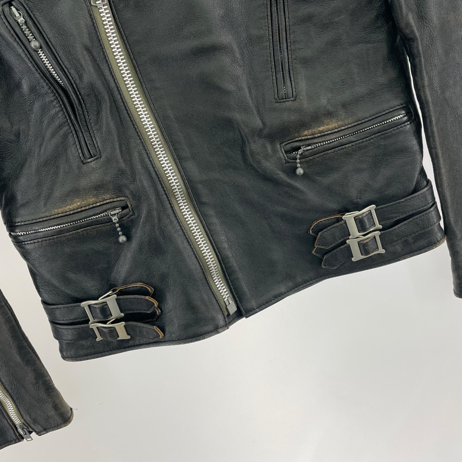 ジャケット ADDICT CLOTHES ダブルライダースジャケット (36) 36 ブラック