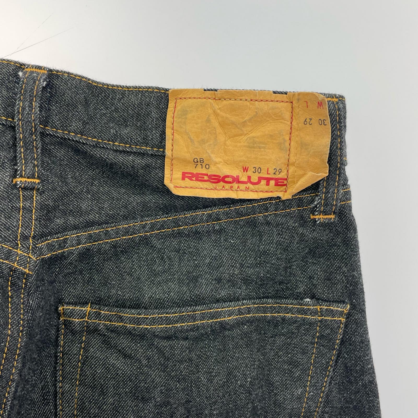 デニムパンツ RESOLUTE 15周年限定 GB710 ブラックデニム (30×29) ブラック