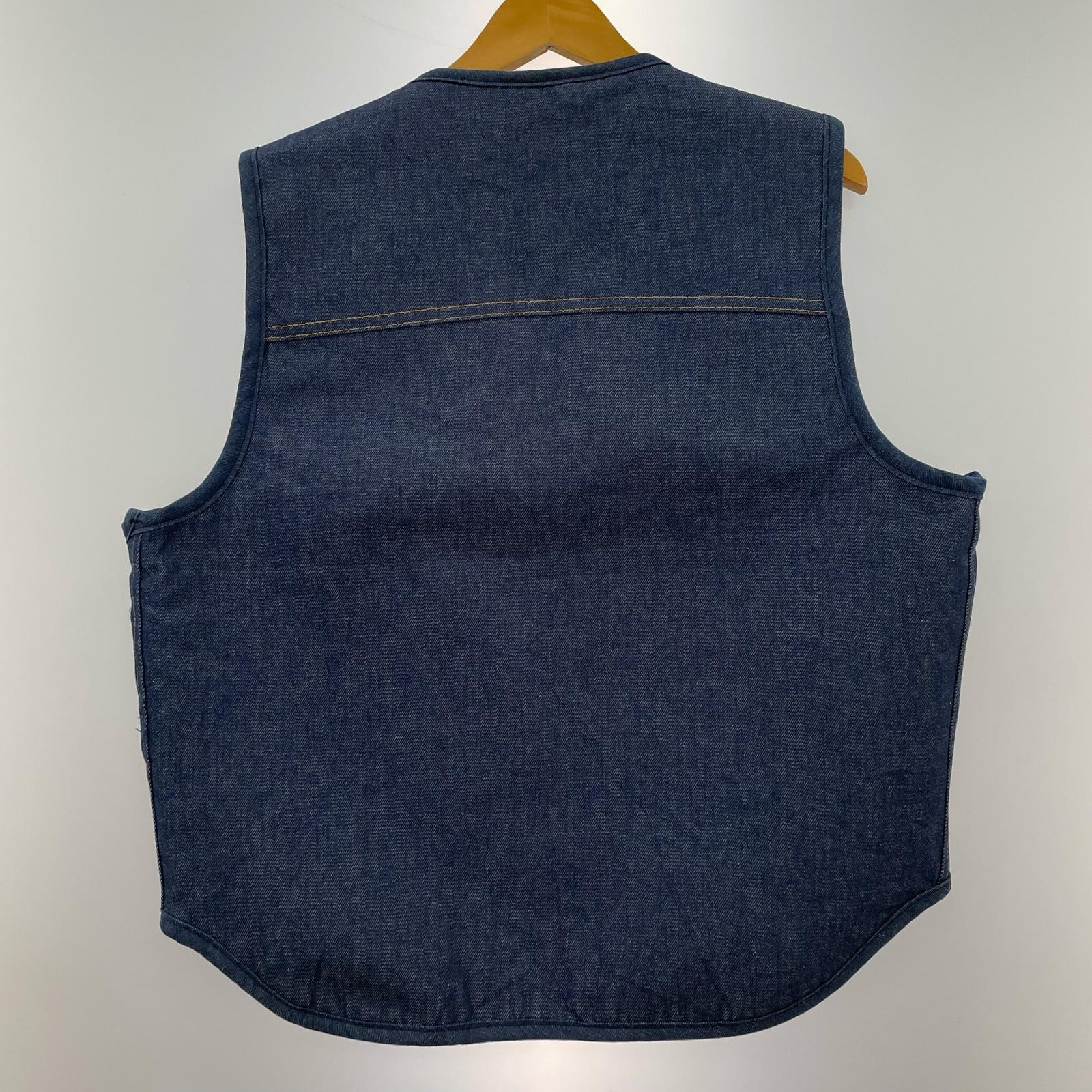 長袖シャツ 70s Sears 裏ボア デニムベスト ブルー