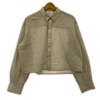 長袖シャツ MIESROHE 25SS シアークロップド ベージュ ベージュ