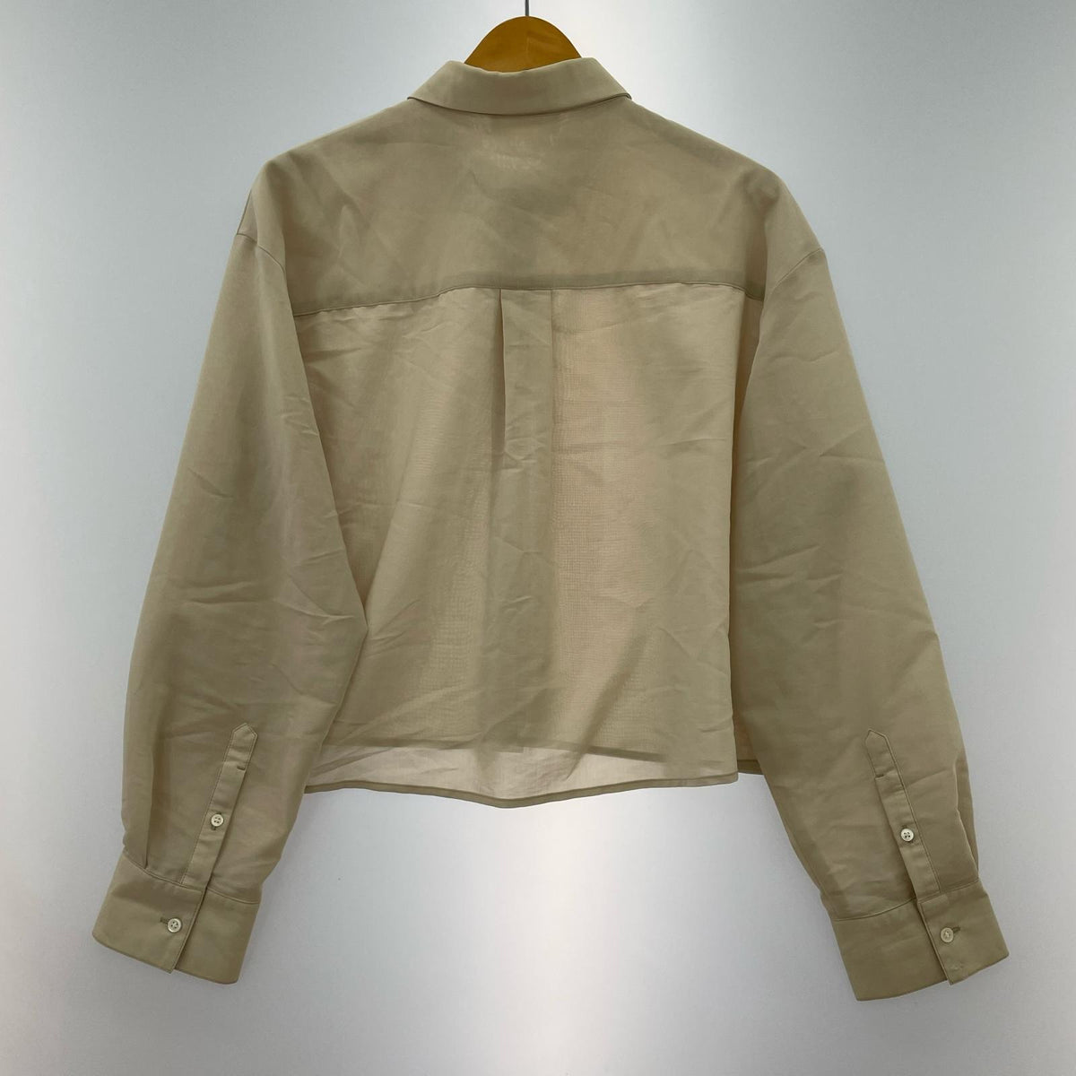 長袖シャツ MIESROHE 25SS シアークロップド ベージュ ベージュ