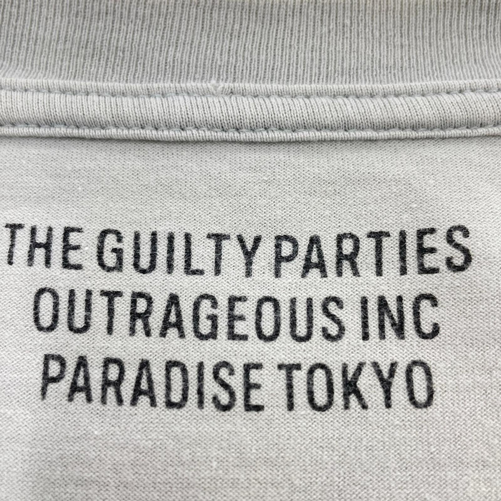 半袖Tシャツ OPEN NECK Tee グレー L L グレー