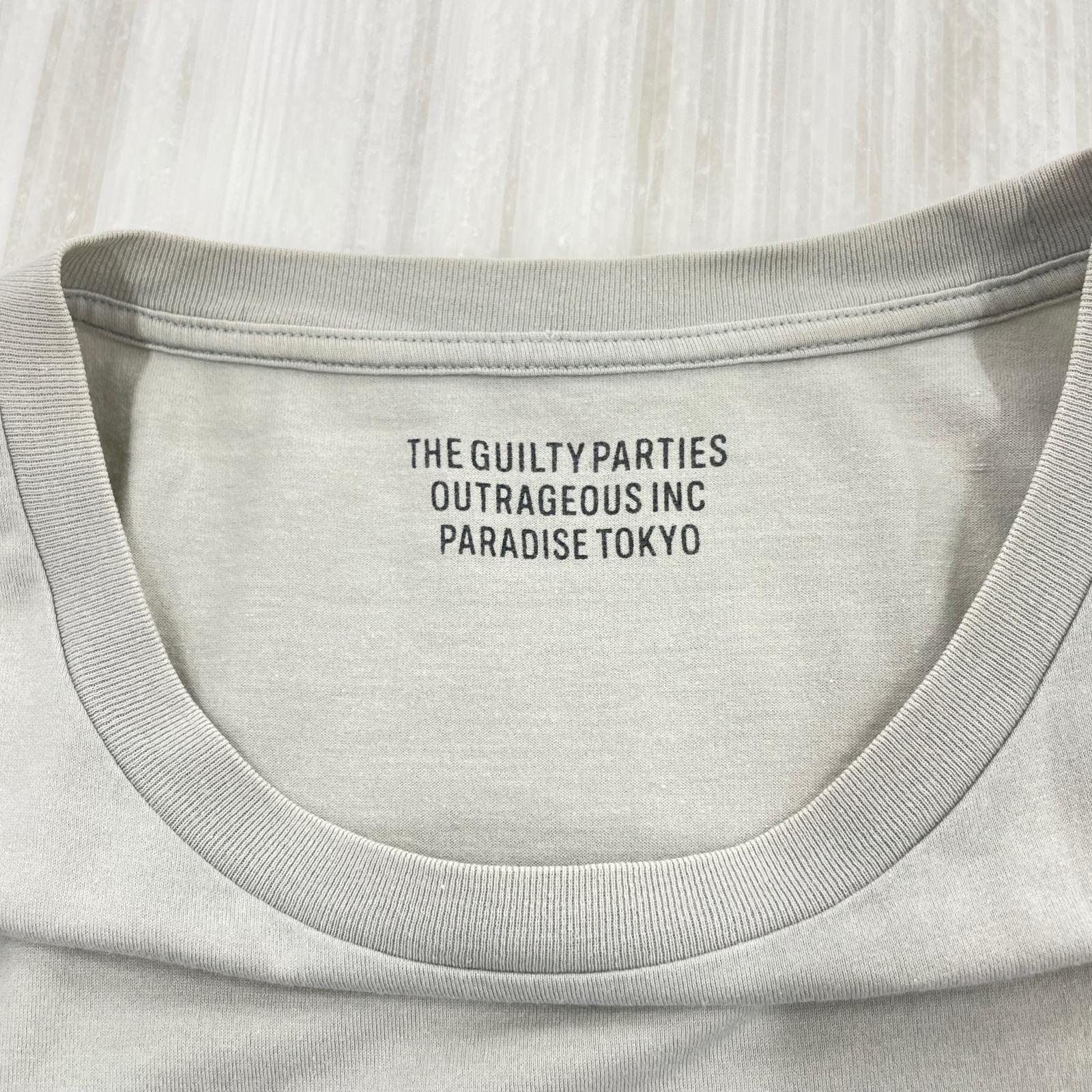 半袖Tシャツ OPEN NECK Tee グレー L L グレー