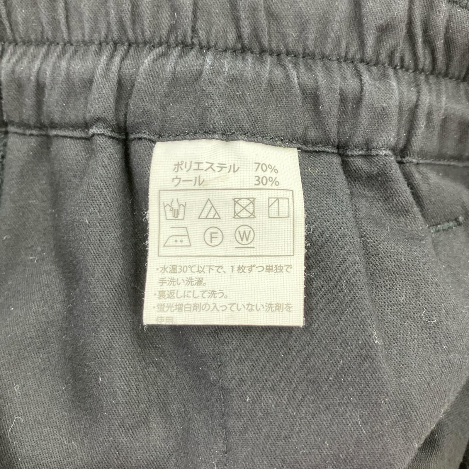 パンツ COMBATWOOL TWILL 2TUCK TROUSERS S ブラック