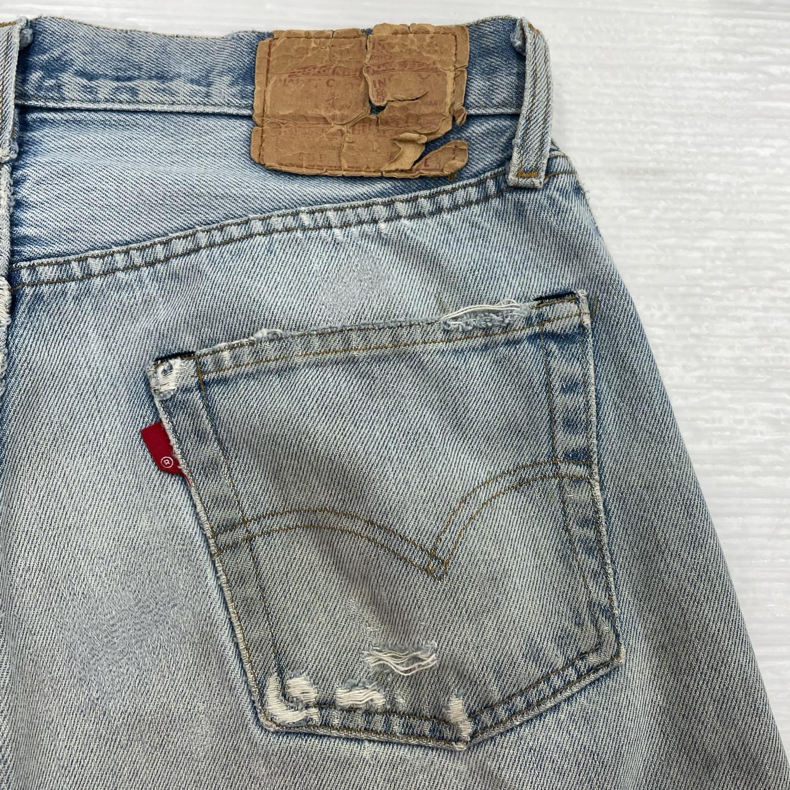 デニムパンツ 80s~ 501 ボタン裏524 黒カン サークルR ブルー