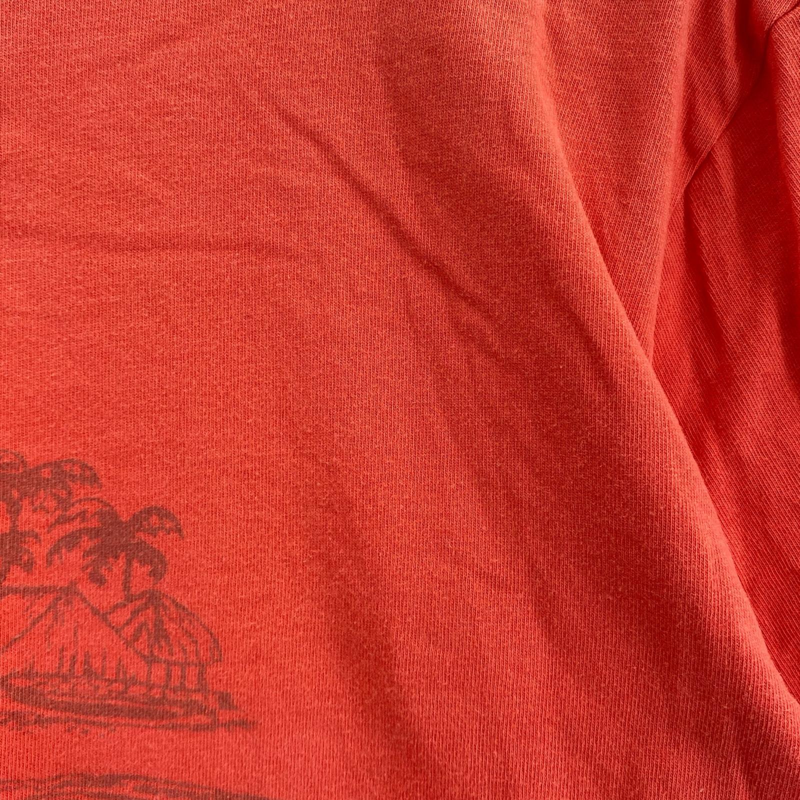 半袖Tシャツ 90s~ 染込みプリント 赤 レッド