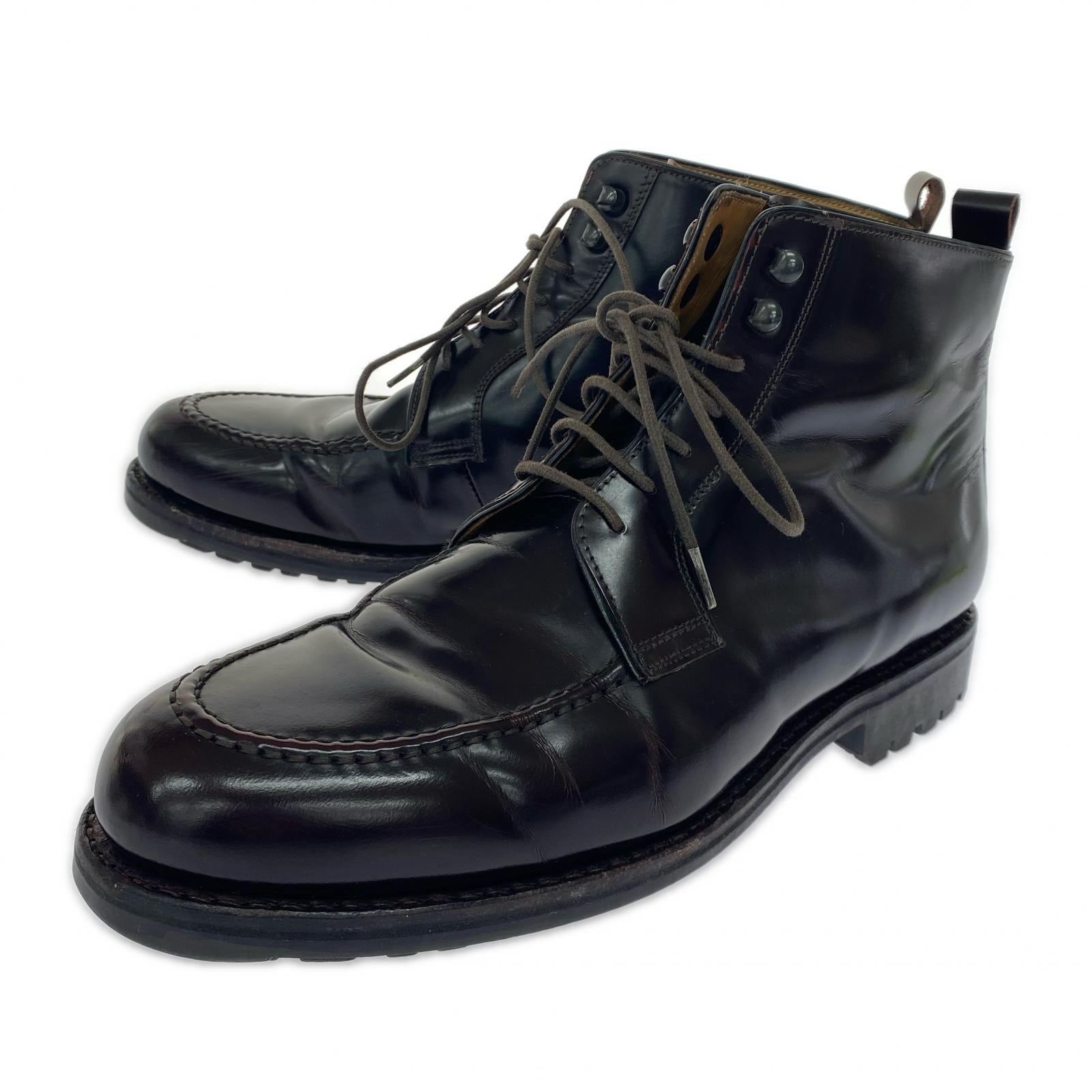 ブーツ U-Tip Boots HI SHINE (8) ブラウン
