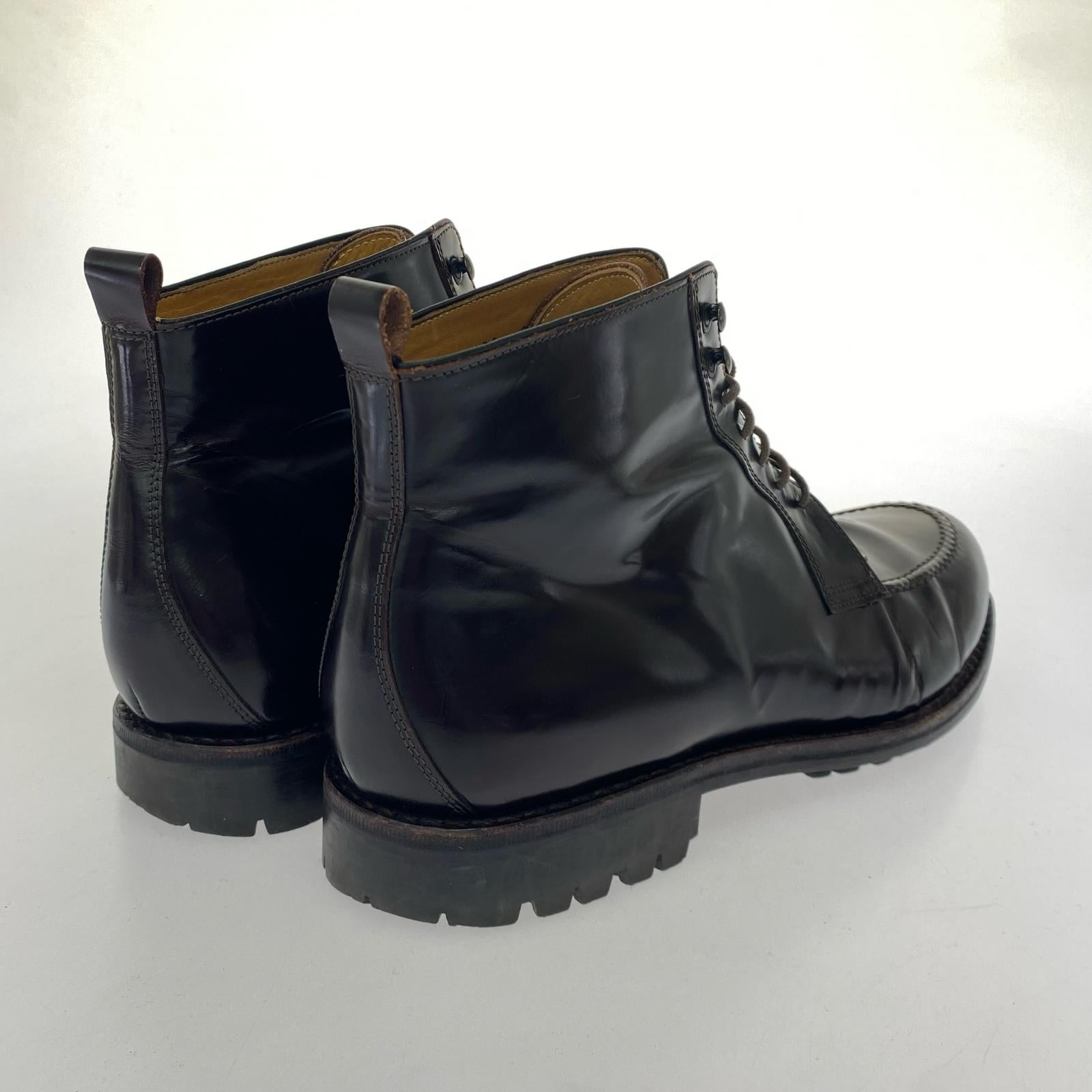 ブーツ U-Tip Boots HI SHINE (8) ブラウン