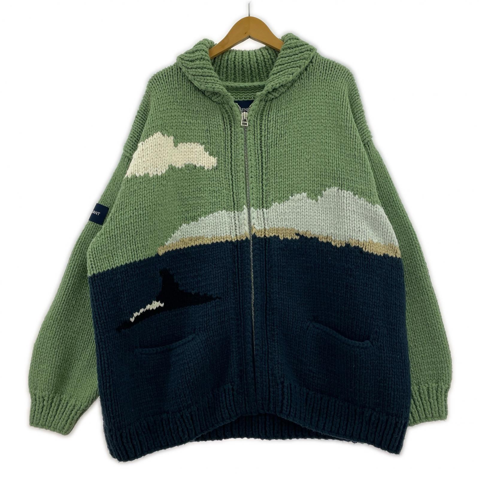 その他トップス DESCENDANT COWICHAN SWEATER SIZE 2 2 グリーン